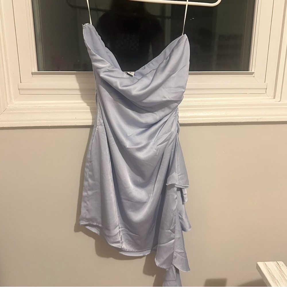 Princess Polly Strapless Blue Dress